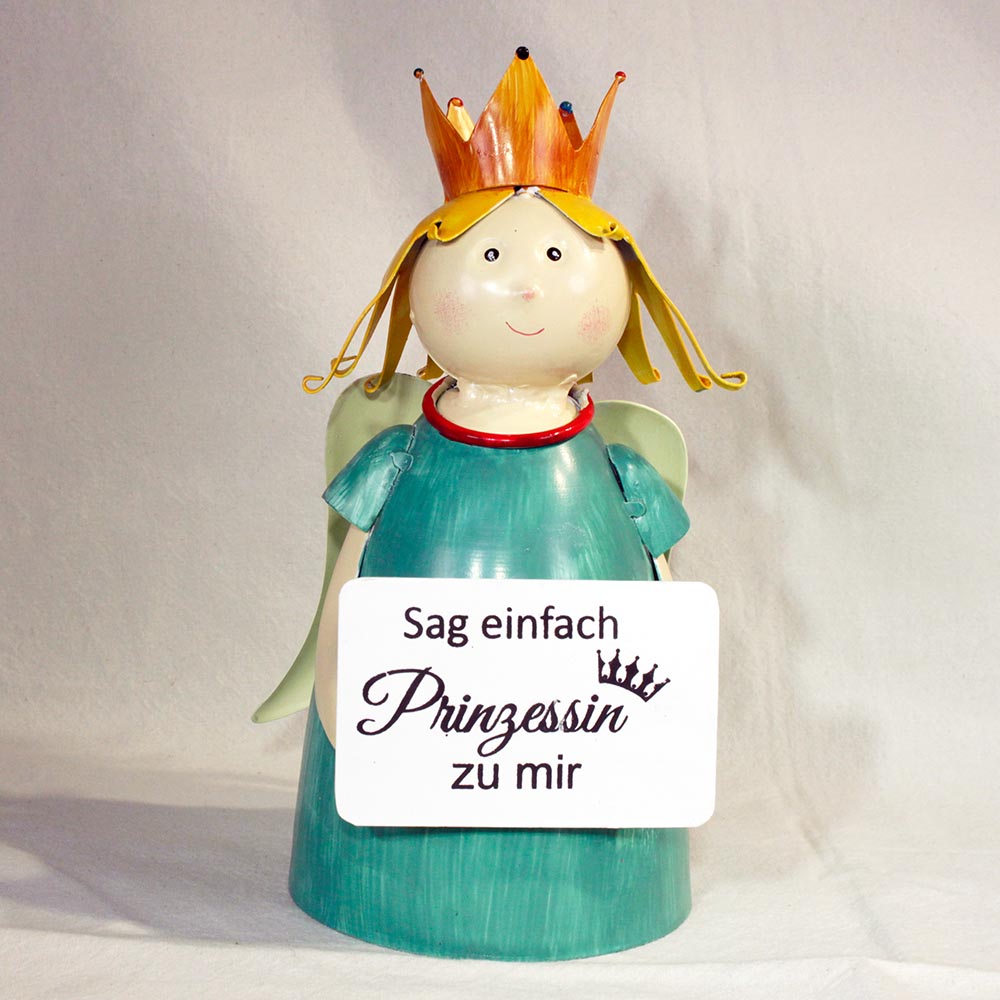 Schutzengel Türkis mit Schild